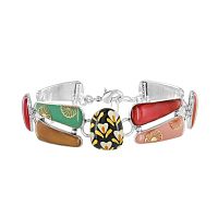 Браслет TARATATA, Etincelle, смола, слюдяной порошок, золотая краска, TT-W25-08315-10M серебристый